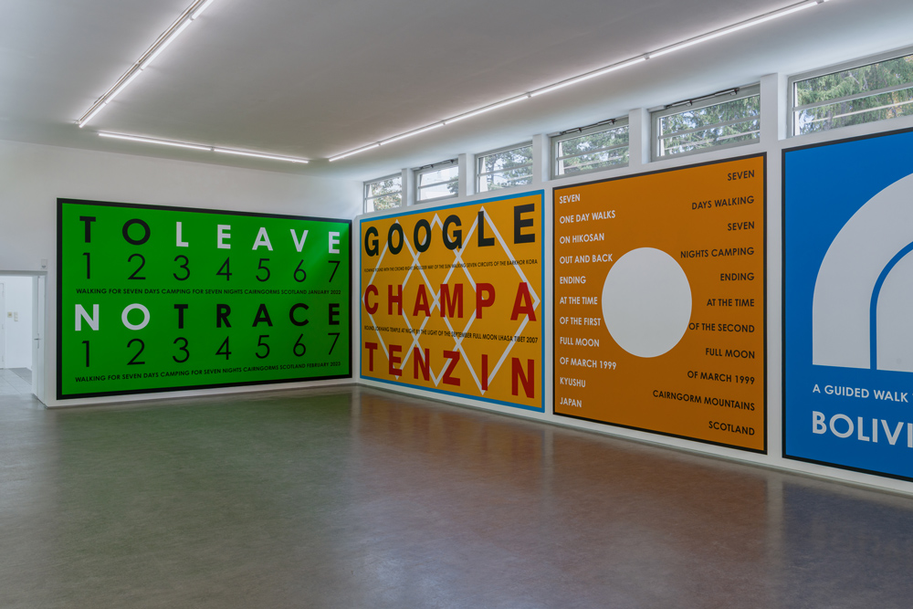 Exhibition view; NATURE AS COMMUNITIES; NOT COMMODITIES, Hamish Fulton,; Gallery Stadtpark Krems, 2026; Photo: Stefan Lux