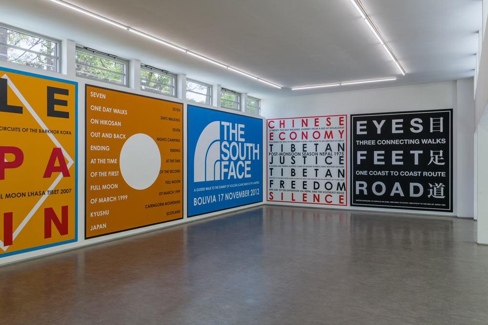 Exhibition view; NATURE AS COMMUNITIES; NOT COMMODITIES, Hamish Fulton,; Gallery Stadtpark Krems, 2026; Photo: Stefan Lux