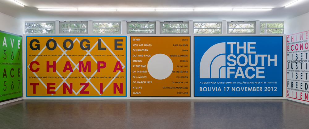 Exhibition view; NATURE AS COMMUNITIES; NOT COMMODITIES, Hamish Fulton,; Gallery Stadtpark Krems, 2026; Photo: Stefan Lux